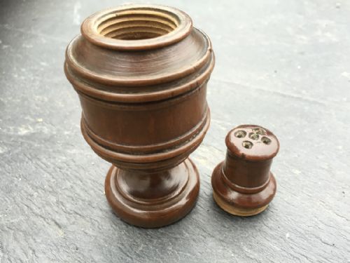 A 19th Century French Sycamore Spice Pot