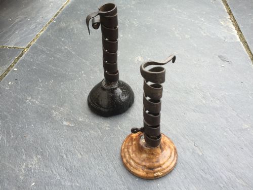 A Very Nice Late 18th Century Spiral Candlestick