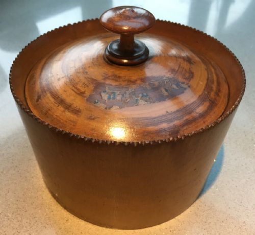 Antique  Treen Spice Box