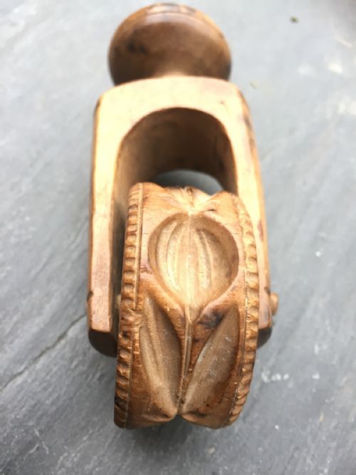 A 19th Century Sycamore Carved Butter Roller and Pastry Marker