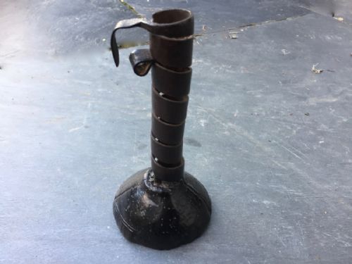 A Late 18th Century Spiral Candlestick