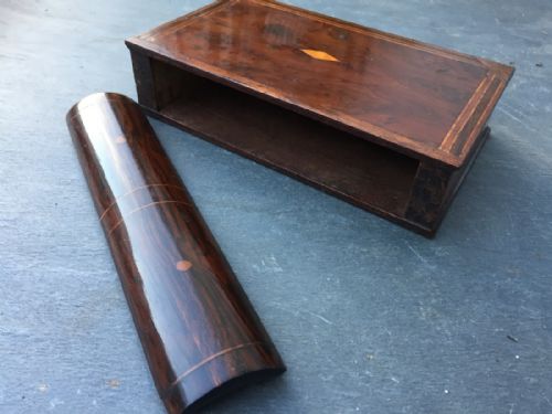 Antique Yew Wood Book Box