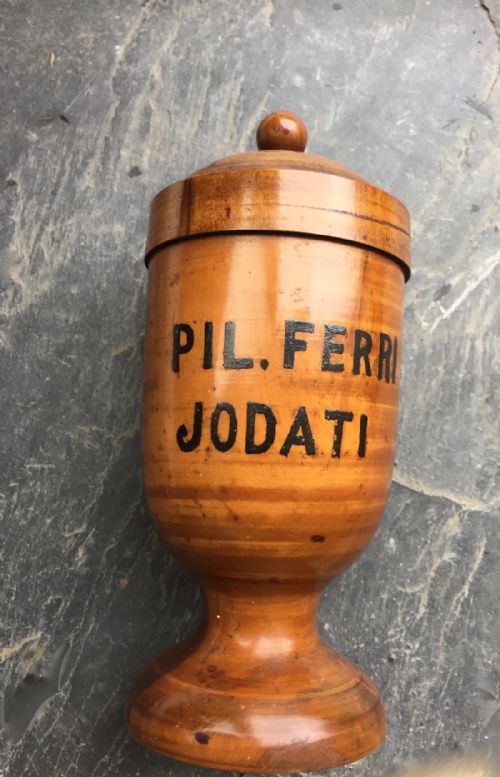 An Early 19th Century Apothecary Jar and Lid