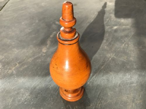 An Early 19th Century Box Wood Treen Spice Flask