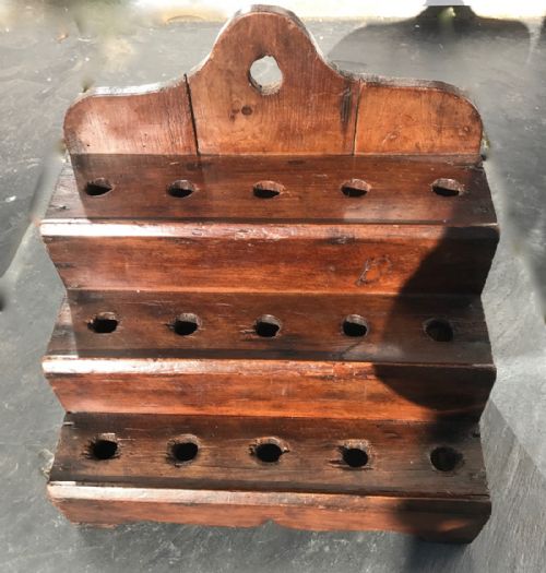 Antique Welsh Stepped Spoon Rack