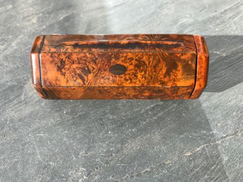 An Early 19th Century Octagonal Shaped Burr Wood Snuff Box
