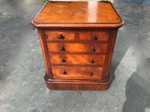An Interesting Victorian Mahogany Mini Chest of Drawers