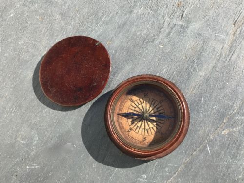 A Georgian Mahogany Travelling Compass