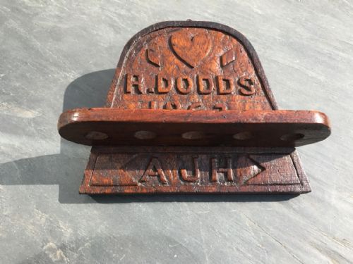 A Dated Oak Spoon or Pipe Rack