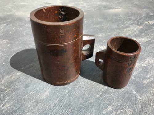 A Very Nice Victoriam Beech Wood Pint Measurer