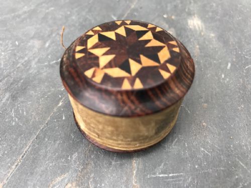 An Unusual 19th Century Tunbridge Ware Sewing Weight - Treen
