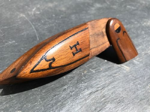 An Antique Puzzle Snuff Box - In the Form of a Boat
