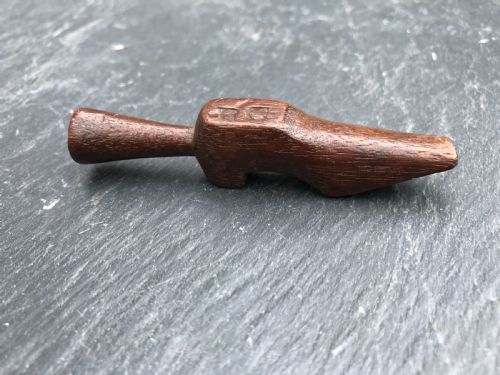 A 19th Century  Novelty Treen Pipe Tamper