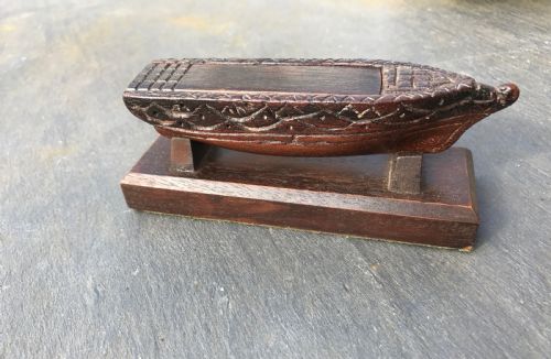 An Early 19th Century Snuff Box in the Form of a Ships Hull