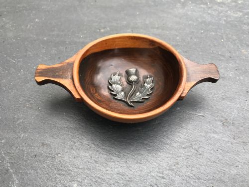 An Unusual 19th Century, Antique Treen Scottish Quaich