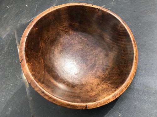 Antique Treen Sycamore Bowl