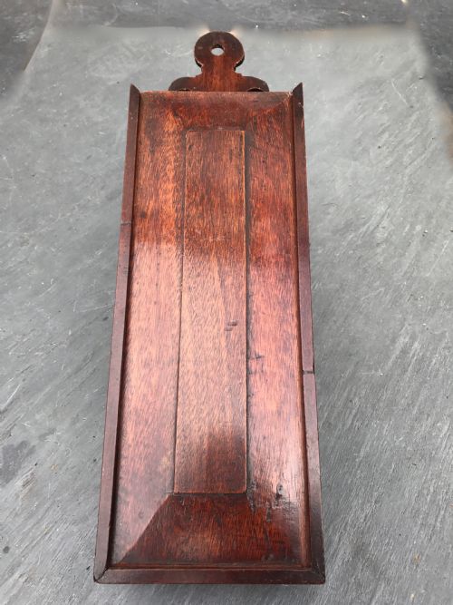 Antique Georgian Candle Box -Plum/damson Wood