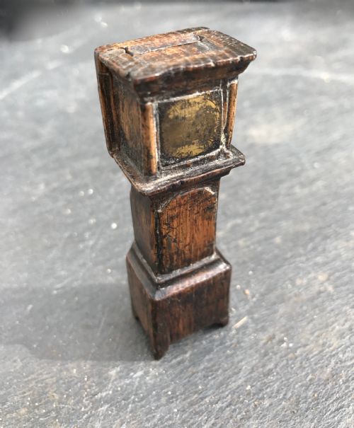An Antique Snuff Box in the Form of a Small Grandfather