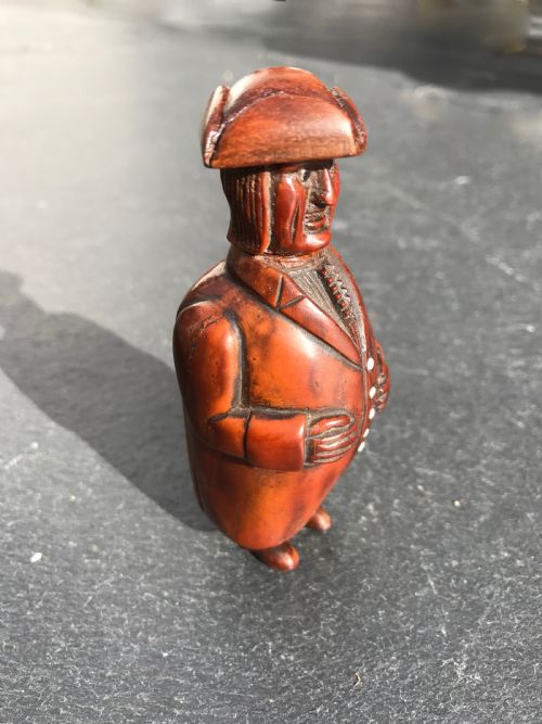 Antique Coquilla Nut Snuff Box