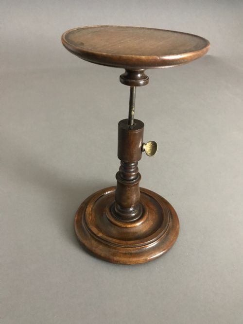 A Georgian Mahogany Extending Candle Stand