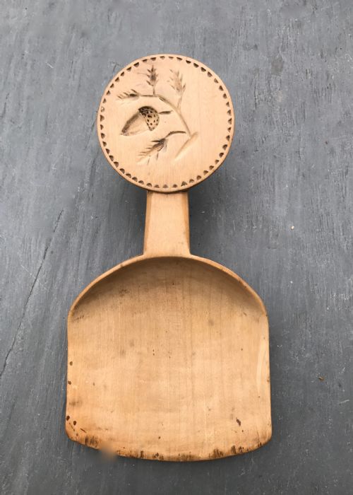 A Rare Welsh Scoop with Double Sided Butter Stamp