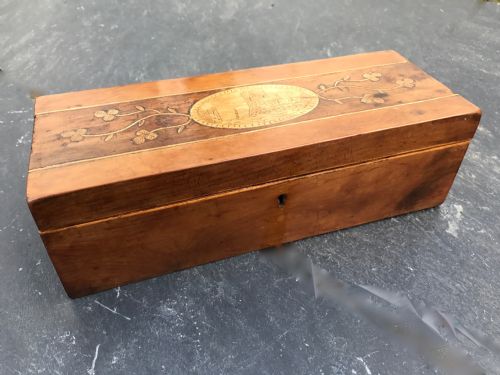 A 19th Century Irish Killarney Ware Box  - Shamrock Inlay