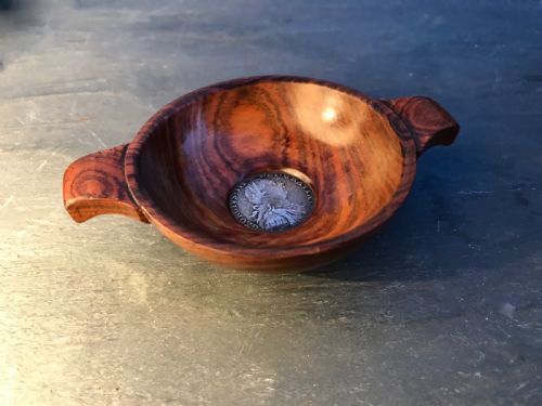 Antique Treen Laburnum Wood Scottish Quaich