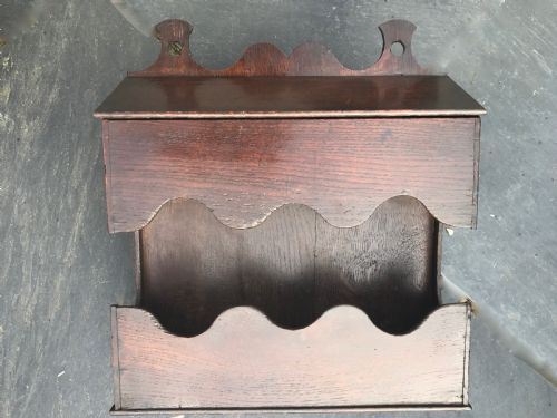 A Welsh Antique Oak Candle Box