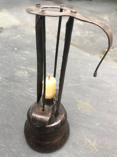 A Lovely Early 1800'S  English Stable Candlestick