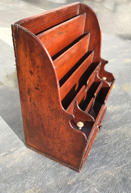 An Early to Mid 19th Century Stationery Rack