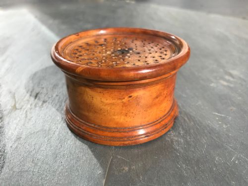 Antique Treen Pounce Pot