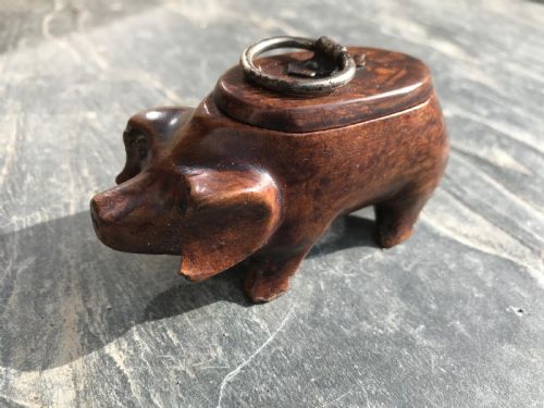 Antique Snuff Box - In the Form of a Pig