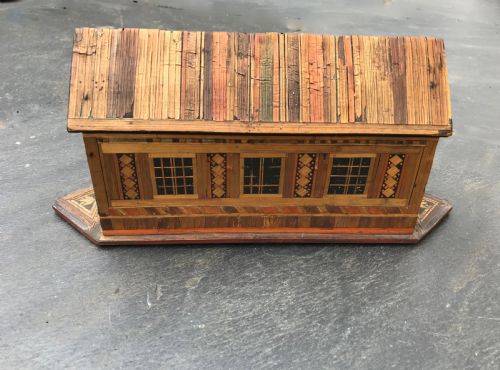 Antique Noah's Ark - Straw Work Plus Animals