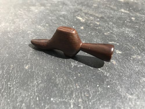 Antique Treen Pipe Tamper - Shoe