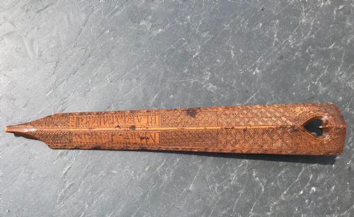 Antique Welsh Stay Busk Dated 1794