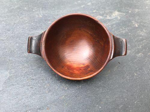 Antique Scottish Quaich - Yew Wood