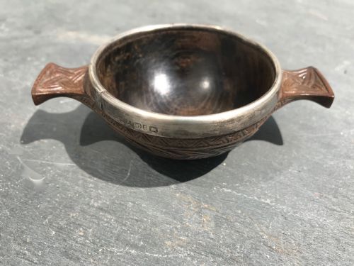 Antique Scottish Quaich - Celtic Knot