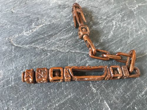 Antique Treen Knitting Sheath - dated 1811 View II