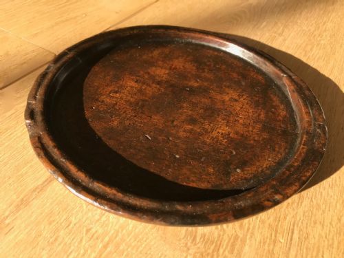 Antique Treen Wine Coaster