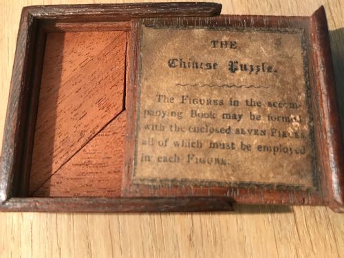 Antique Chinese Tangram Puzzle - Treen