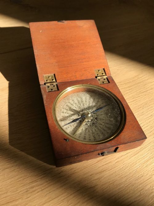Antique Explorer's Compass - Treen