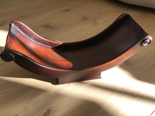 Antique Mahogany Cheese Coaster - Treen