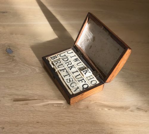 An Antique Alphabet/ Spelling Set - Treen