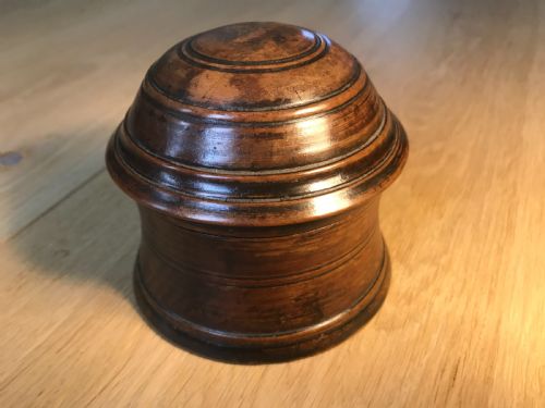 Antique Treen Spice/salve Pot