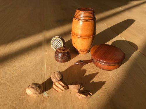 Antique Treen Nutmeg Graters