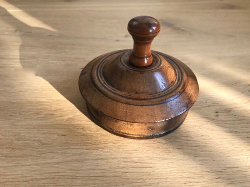 Antique Treen 18th Century Spice Box - Small Size