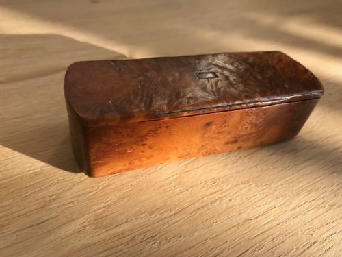 Antique Burr Yew Snuff Box