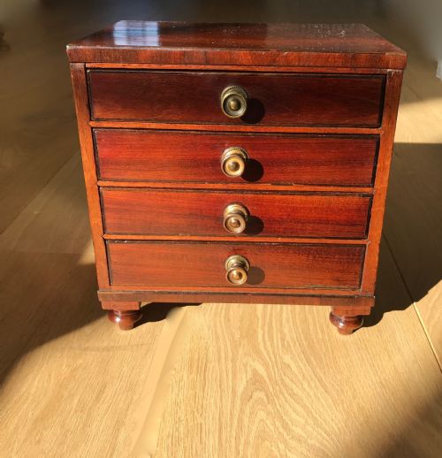 A Regency Mahogany Mini Chest of Drawers