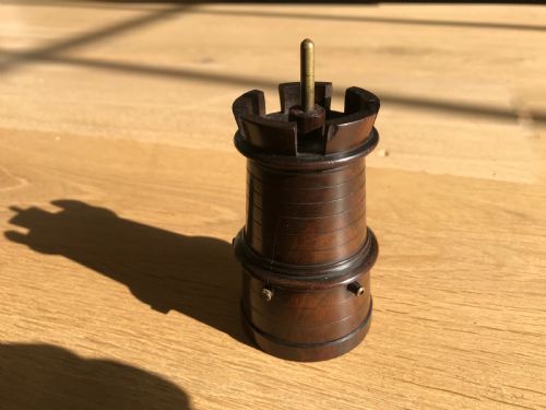 A 19th Century Lignum Vitae Spool Holder - Treen