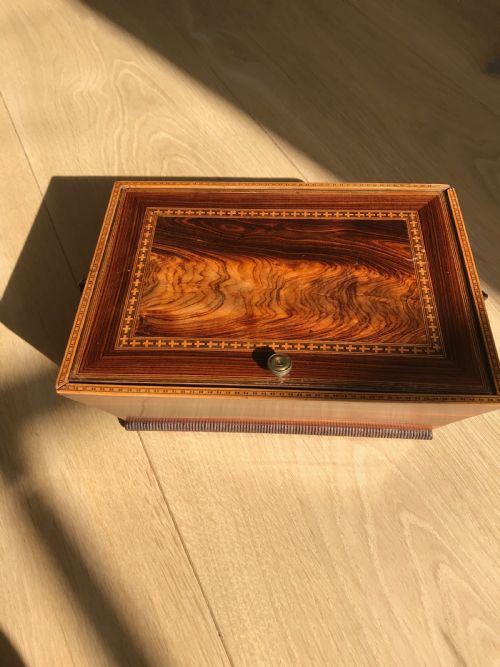 Antique Georgian Box - Jewellery, Sewing Etc